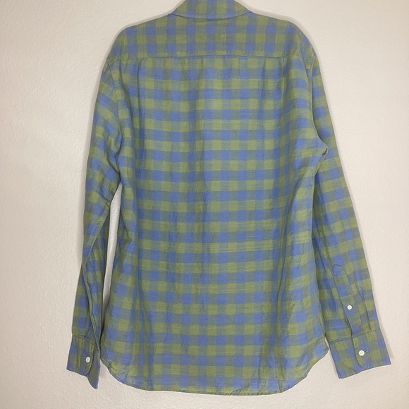 J. Crew NEW Baird McNutt Linen Blend Buffalo Check Shirt NWT M - Picture 2 of 7